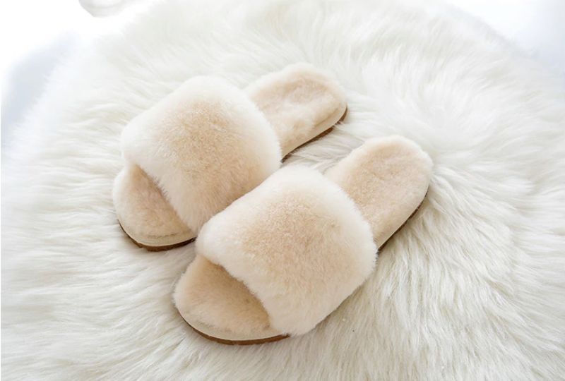 Pancha Dames Pantoffels Schoenen - DONKERROZE