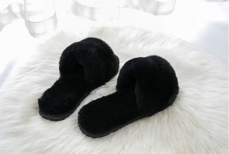 Pancha Dames Pantoffels Schoenen - DONKERROZE