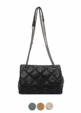 Panche Dames Luxe Trend Ketting Leren Handtas
