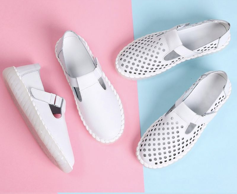 Papoila Loafers - Wit hol