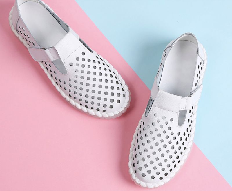 Papoila Loafers - Wit hol