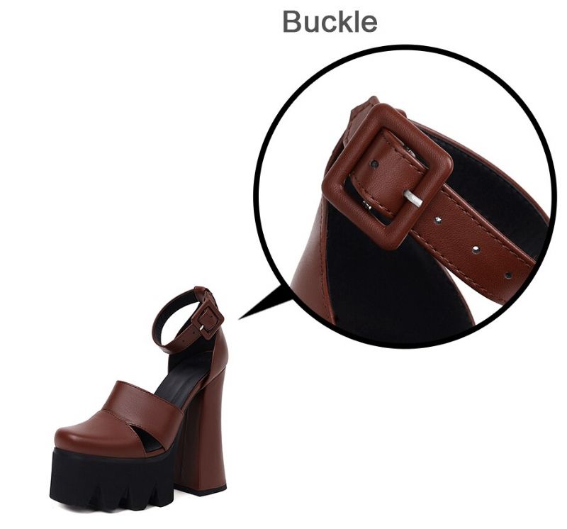 Paquita Dames Platform Sandaal - Zwart