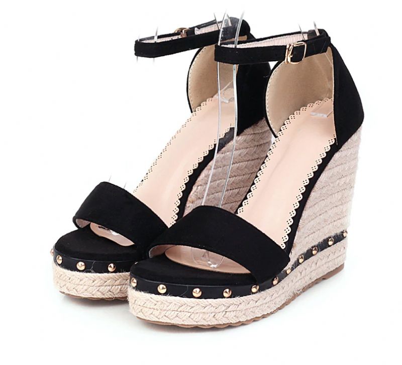 Parana Wedges - Zwart