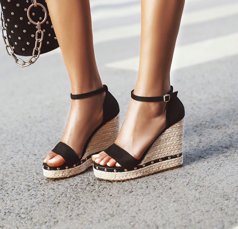 Parana Wedges - Zwart