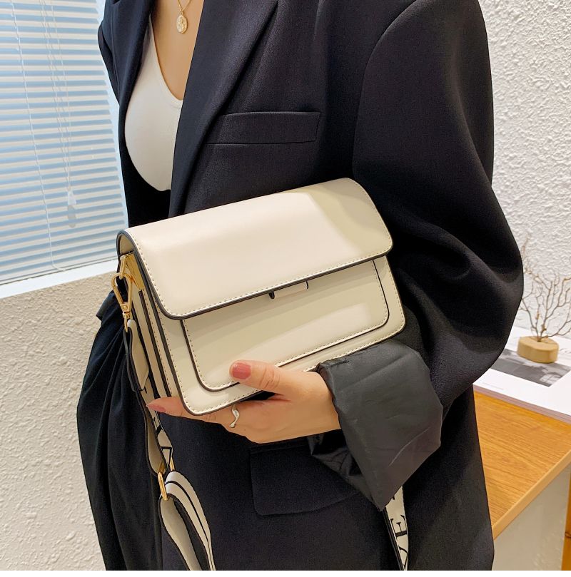 Pardillo Dames Leren Flap Crossbody Handtas - Wit