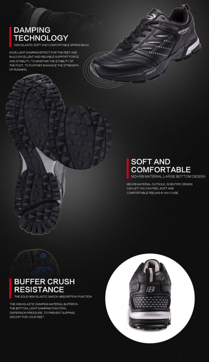 Park Heren Sneakers - Zwart