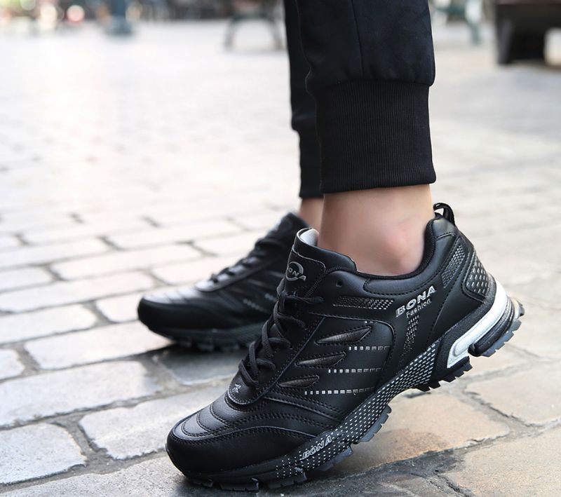 Park Heren Sneakers - Zwart
