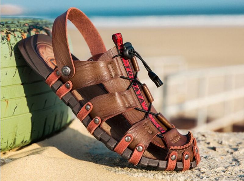 Parley Heren Strand Sandalen - Bruin