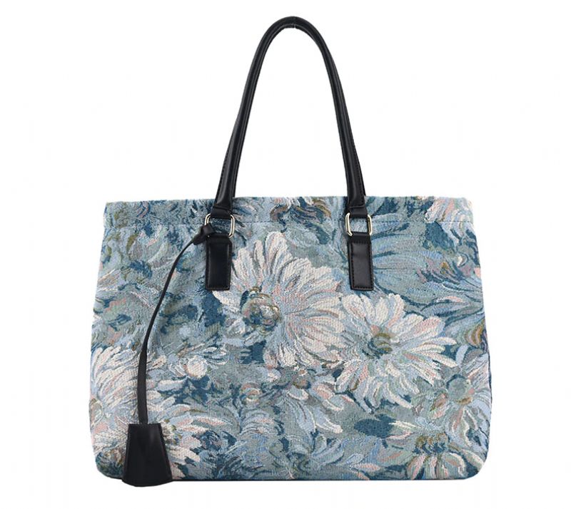 Parlote Dames Grote Capaciteit Schouder Handtas - Blauw