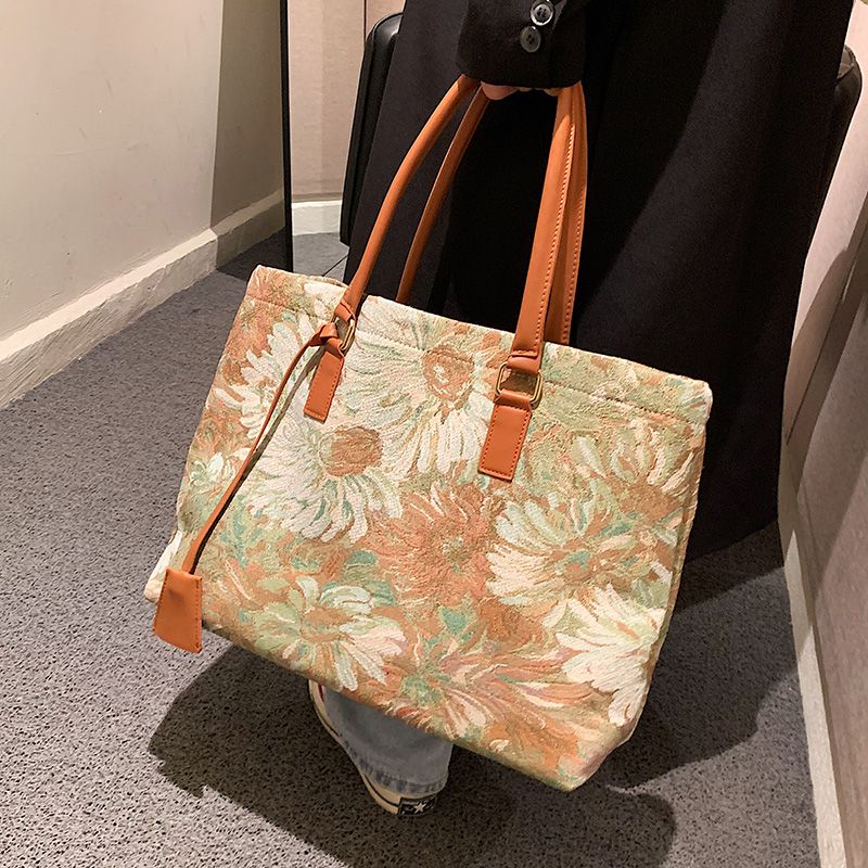 Parlote Dames Grote Capaciteit Schouder Handtas - Blauw