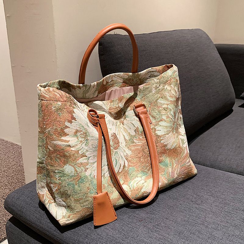 Parlote Dames Grote Capaciteit Schouder Handtas - Blauw