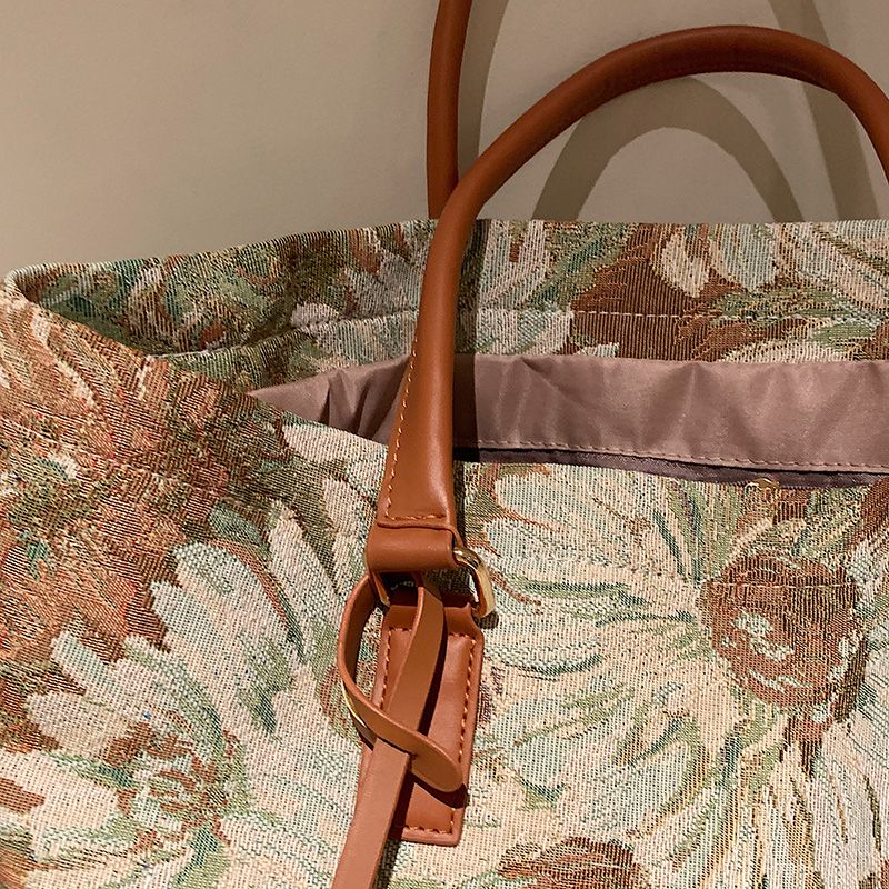 Parlote Dames Grote Capaciteit Schouder Handtas - Blauw