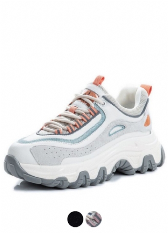 Pasquali Dames Sneakers Schoenen Echt Leer Met Platform