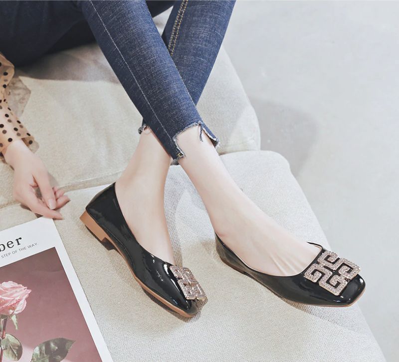 Patico Dames Loafer Schoenen - Zwart
