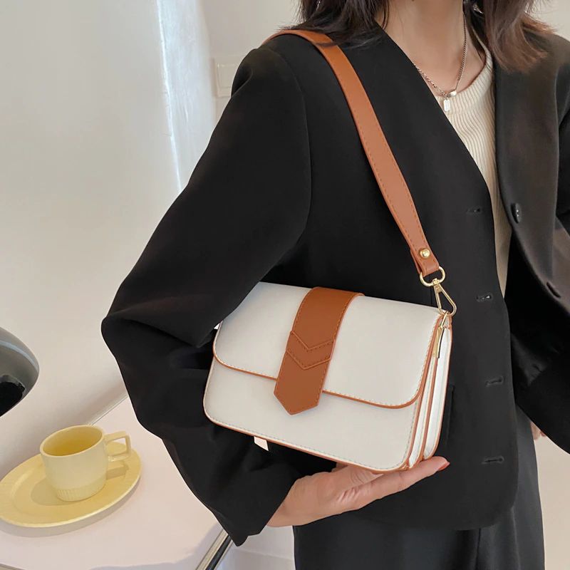 Patric Dames Kleine Designer Leren Crossbody Handtas - Zwart