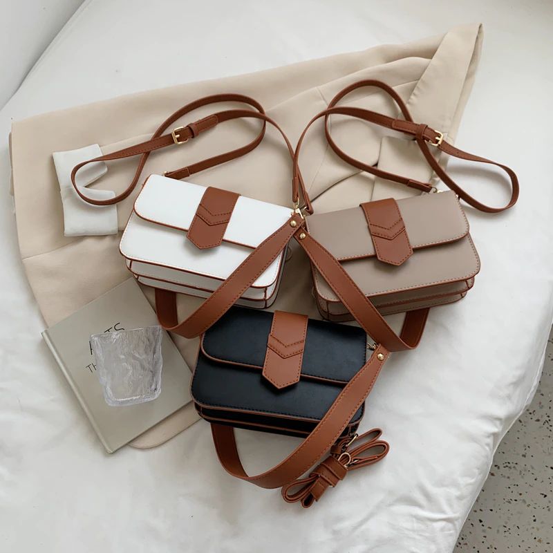 Patric Dames Kleine Designer Leren Crossbody Handtas - Zwart