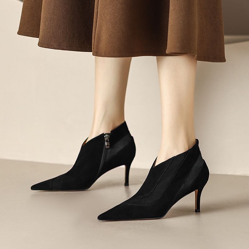 Paula Dames Suède High Heels Pumps - Bruin