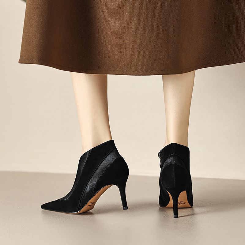 Paula Dames Suède High Heels Pumps - Bruin