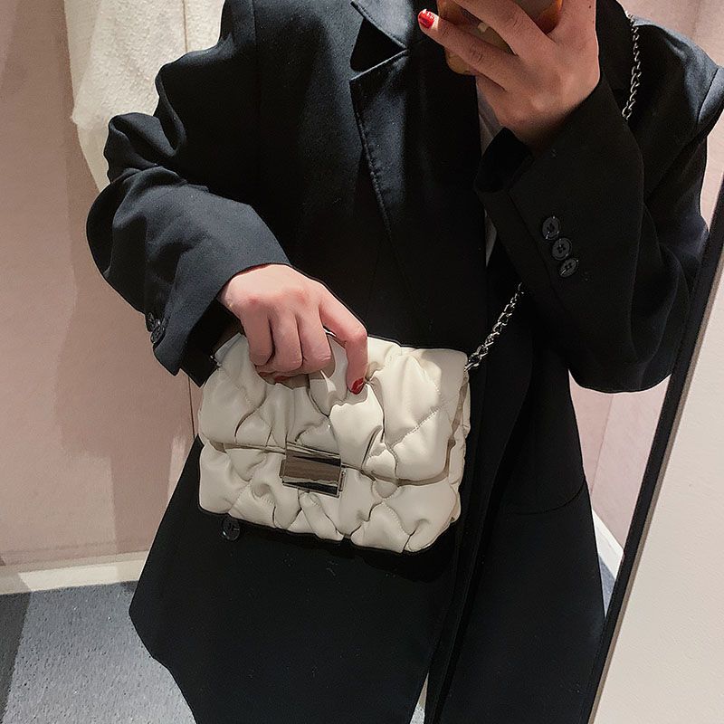Pelae Dames Kleine Leren Schouder Handtas - Zwart