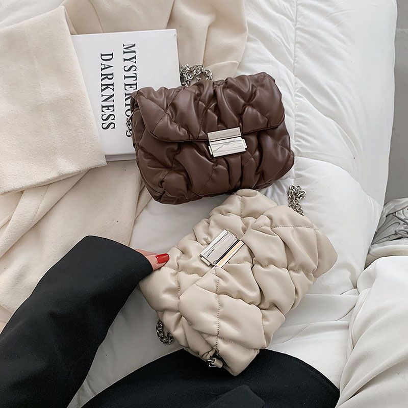 Pelae Dames Kleine Leren Schouder Handtas - Zwart