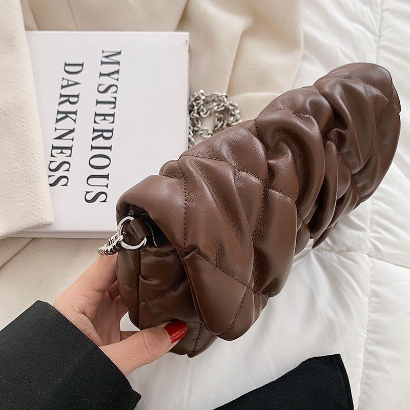 Pelae Dames Kleine Leren Schouder Handtas - Zwart