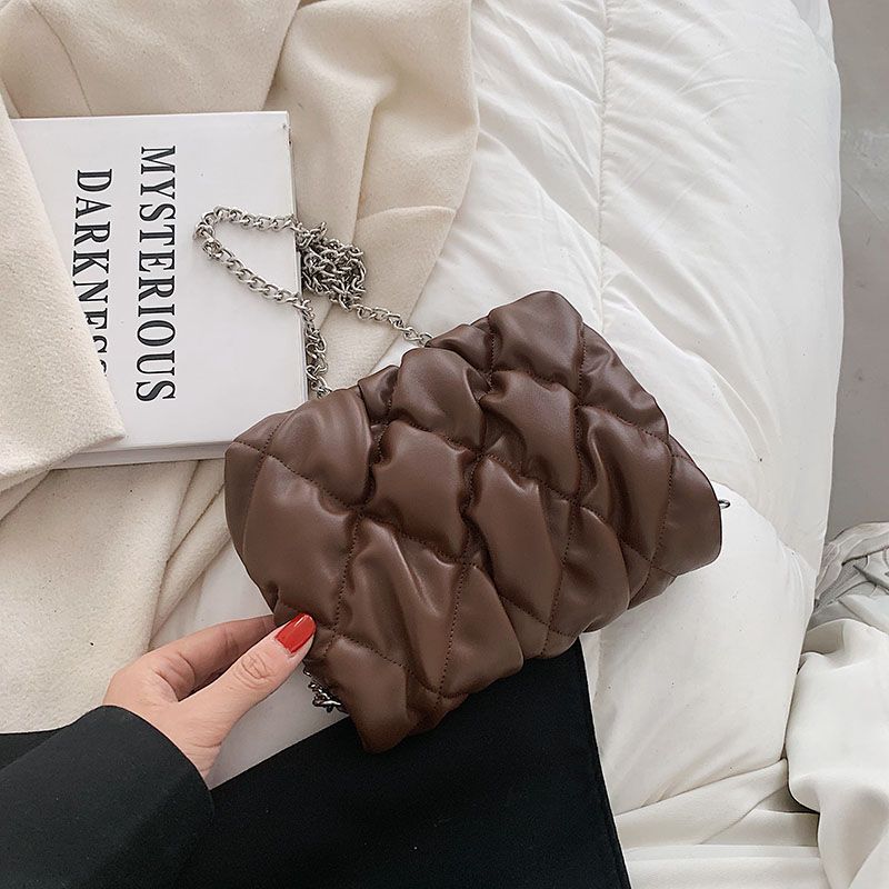 Pelae Dames Kleine Leren Schouder Handtas - Zwart