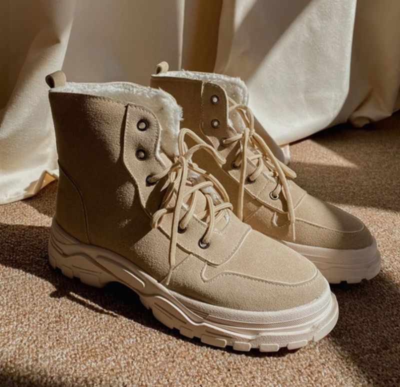 Pelae Laarzen Enkelhoogte - Beige met bont