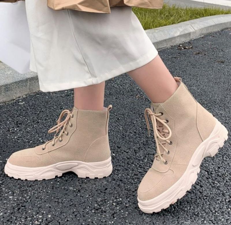 Pelae Laarzen Enkelhoogte - Beige met bont