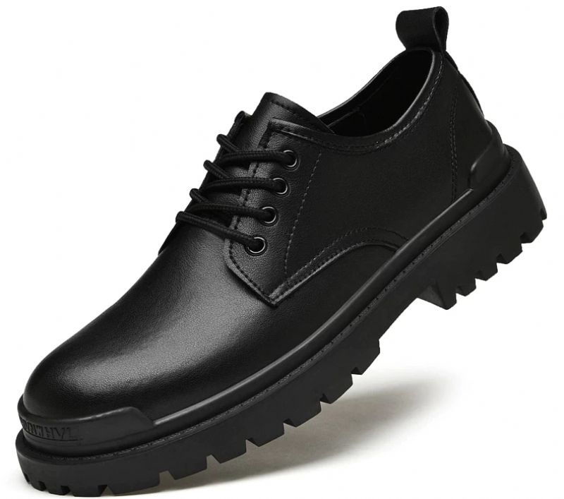 Pelaez Heren Oxford Casual Schoenen - Zwart
