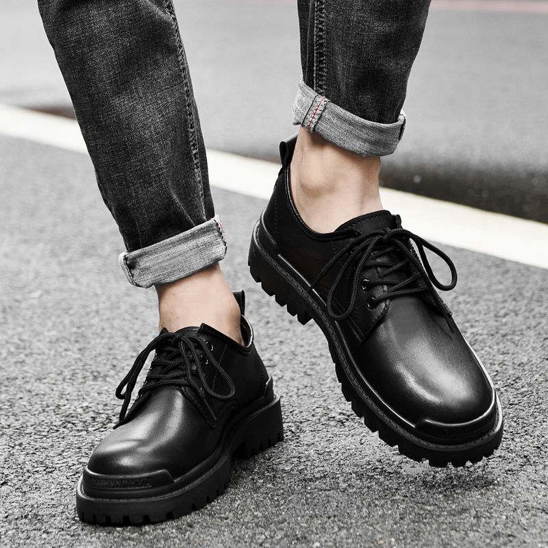 Pelaez Heren Oxford Casual Schoenen - Zwart