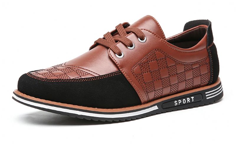 Peña Heren Oxford Casual Schoenen - Bruin