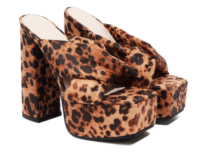 Penelope Dames Platform Sandaal - Groen