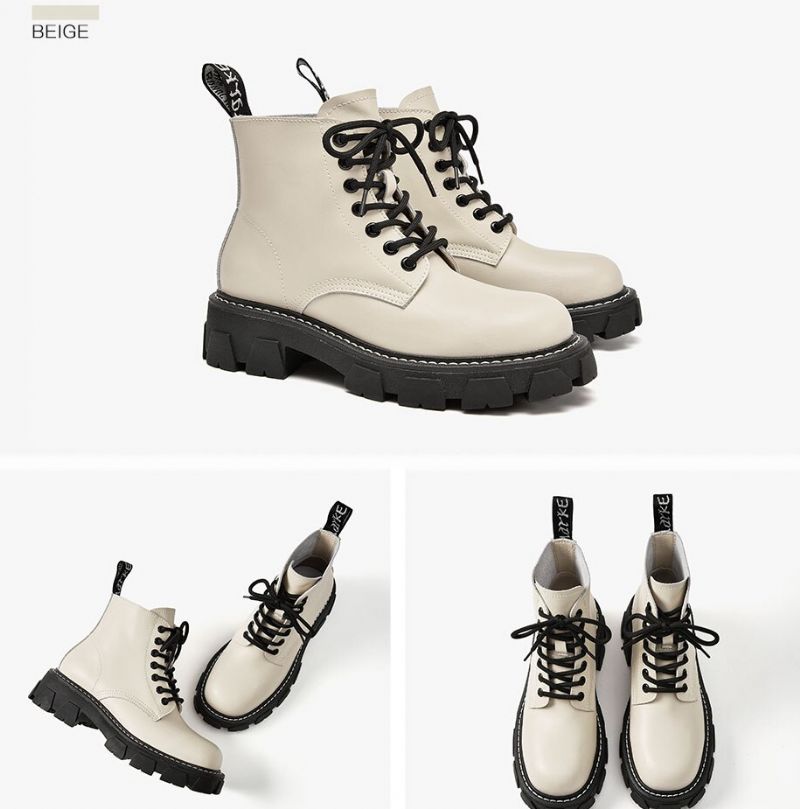 Peniche Dames Imitatiebont Enkellaarsjes - Beige