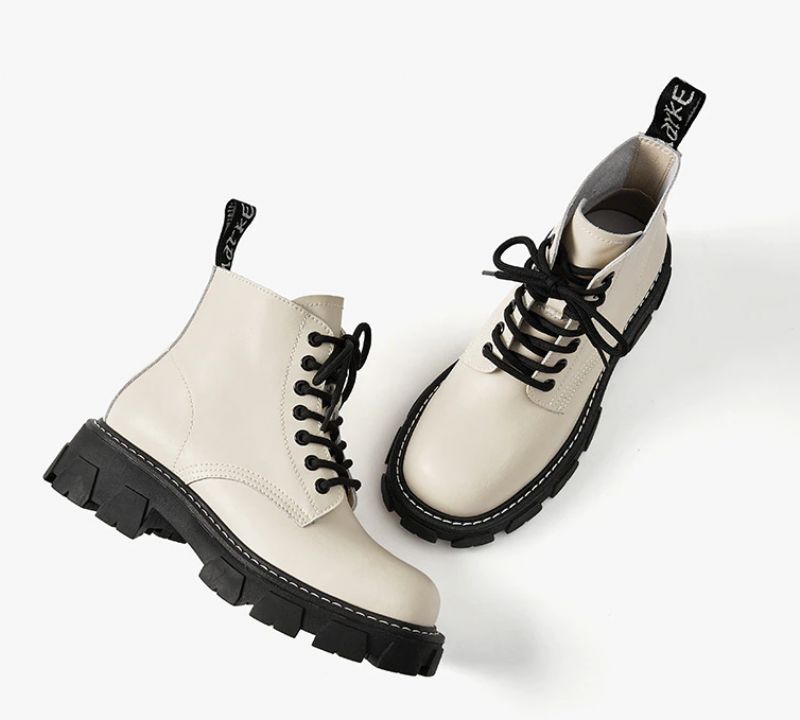 Peniche Dames Imitatiebont Enkellaarsjes - Beige