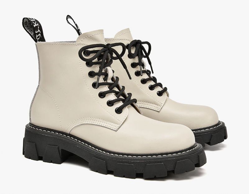 Peniche Dames Imitatiebont Enkellaarsjes - Beige