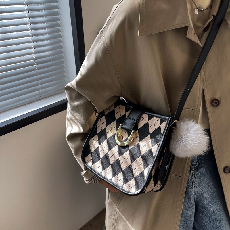 Peniche Dames Kleine Canvas Crossbody Handtas - Koffie