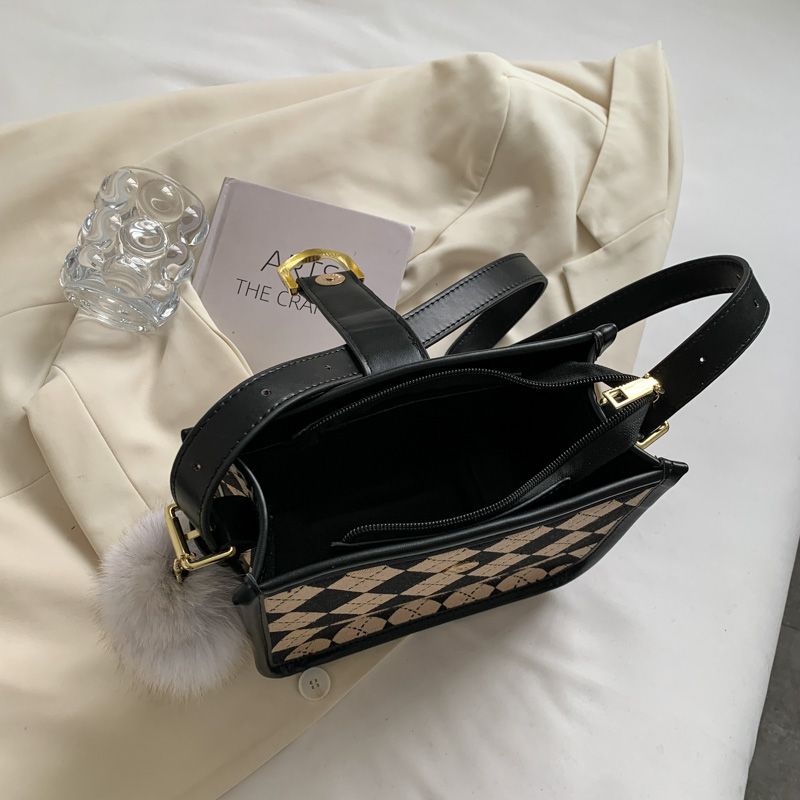 Peniche Dames Kleine Canvas Crossbody Handtas - Koffie