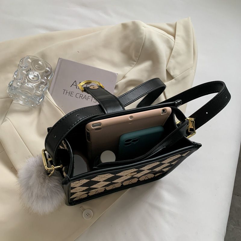 Peniche Dames Kleine Canvas Crossbody Handtas - Koffie