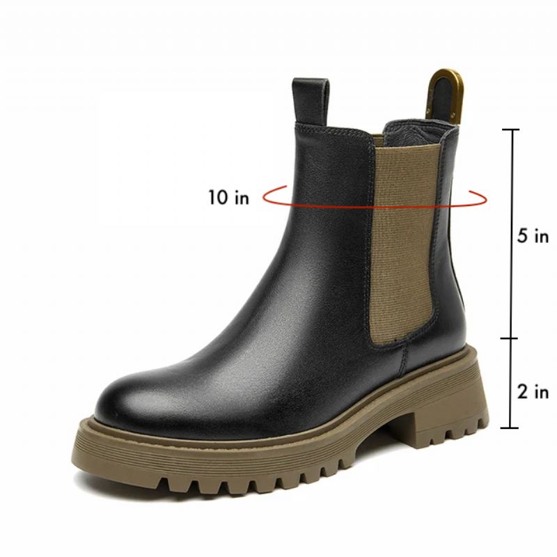 Peralia Dames Platform Boots - Zwart