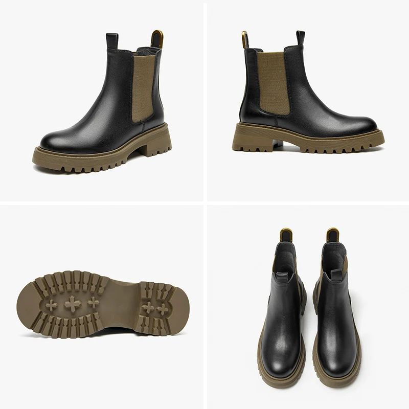 Peralia Dames Platform Boots - Zwart