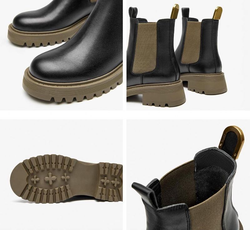 Peralia Dames Platform Boots - Zwart
