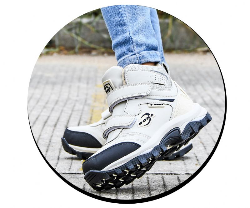 Peraud Jongens High Top Sneaker - Grijs