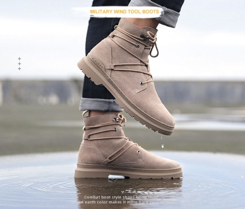 Percy Heren Laarzen - Khaki