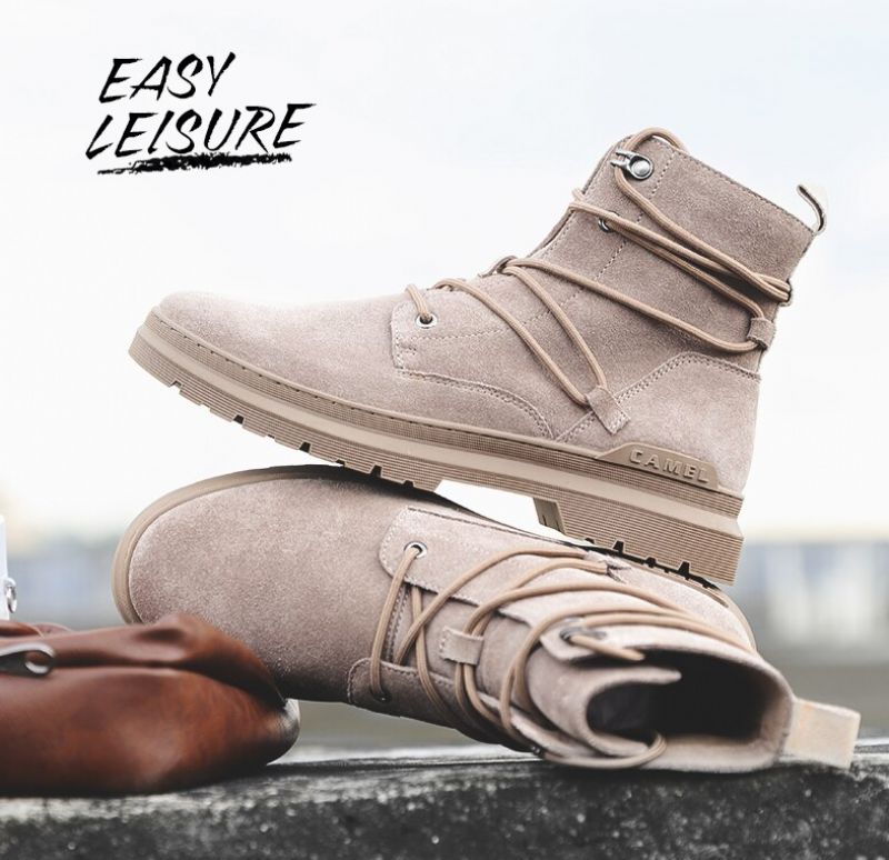 Percy Heren Laarzen - Khaki