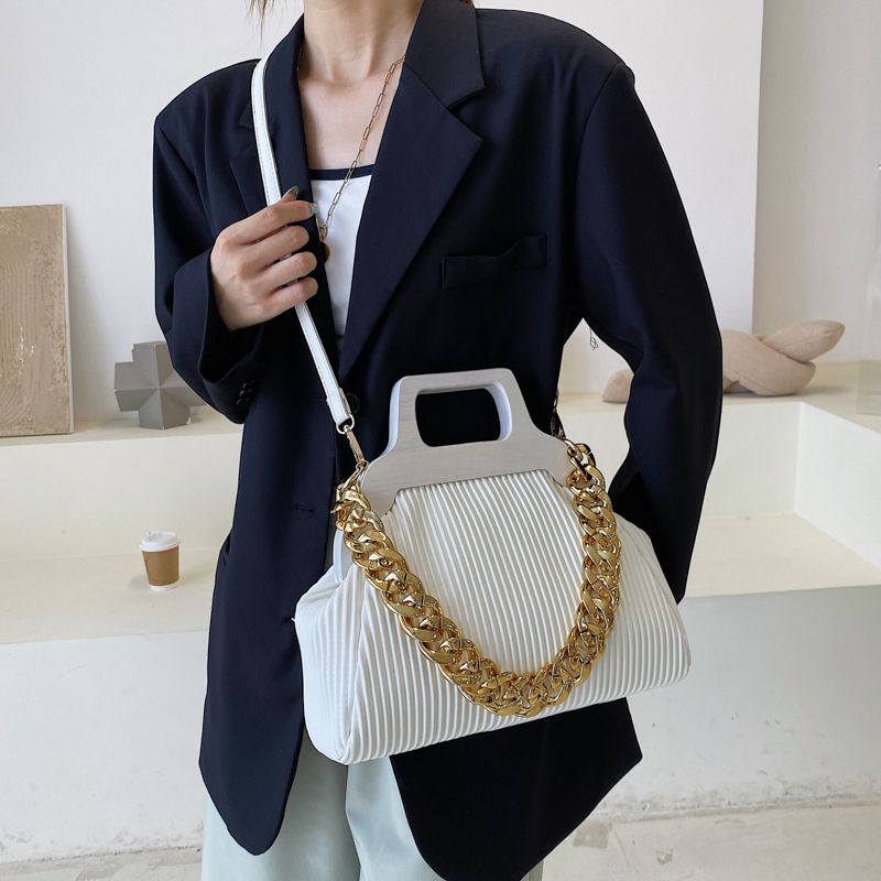 Pereira Dames Leren Ketting Handtas - Zwart