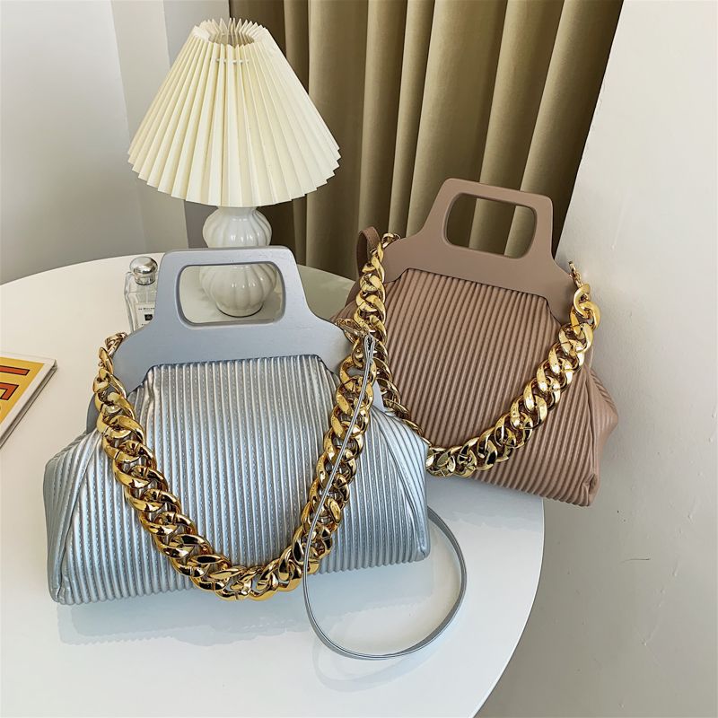 Pereira Dames Leren Ketting Handtas - Zwart
