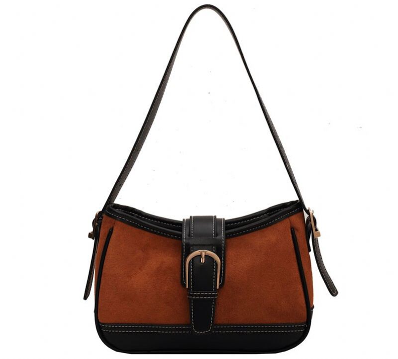 Perez Dames Kleine Leren Handtas - Bruin