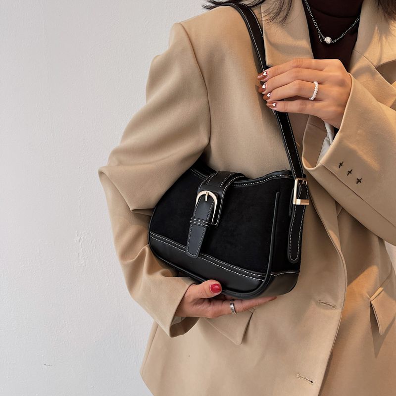 Perez Dames Kleine Leren Handtas - Bruin
