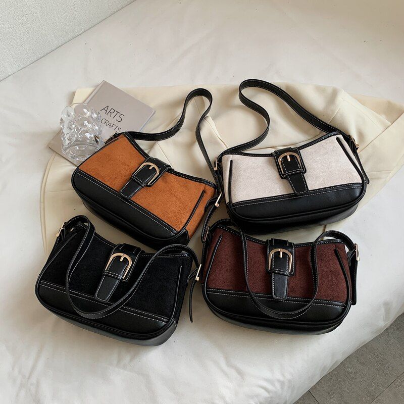 Perez Dames Kleine Leren Handtas - Bruin