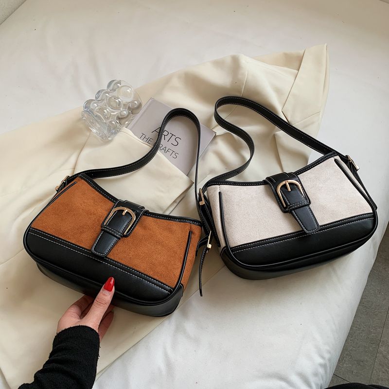 Perez Dames Kleine Leren Handtas - Bruin
